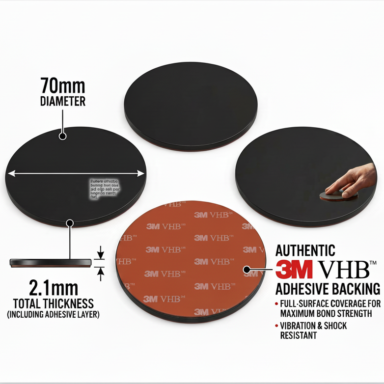 Starlink Mini Dual-Side Quick Mount – Interior & Exterior Suction Cup or Magnetic Vehicle Mount