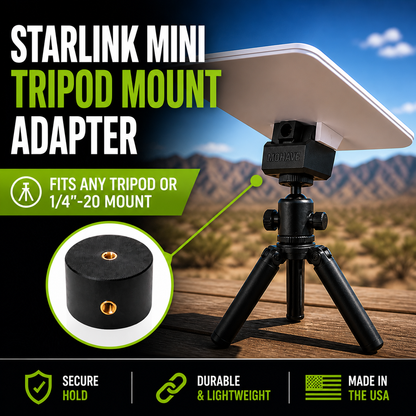 Tripod Mount Adapter for Starlink Mini (1/4"-20)