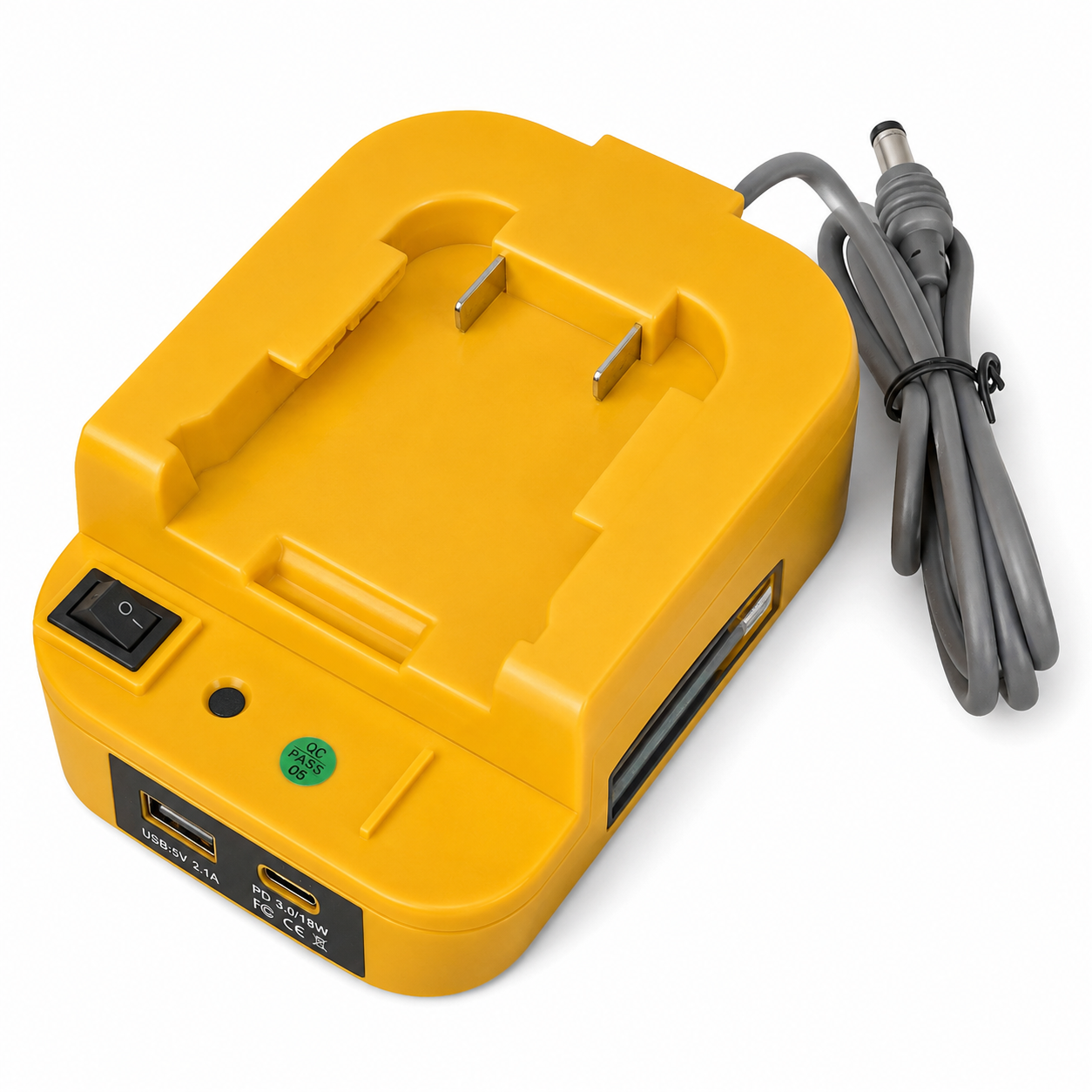 Starlink Mini Tool Battery Adapter – DeWalt, Milwaukee & Makita Battery Power Supply with USB-A, USB-C, and On/Off Switch