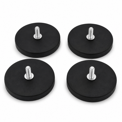 Heavy Duty 65 lb Magnetic Mounts for Starlink Mini | M6 Threaded Stud Magnets | No-Drill Mounting Solution