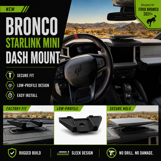 Dash Mount for Bronco & Starlink Mini - Factory 1/4"-20 Accessory Mount