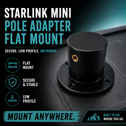 Pole Adapter Flat Mount for Starlink Mini