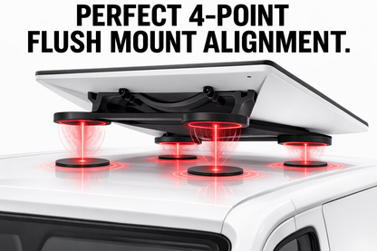 3" Magnetic Base Plates for Starlink Mini, LED Light Bars & Antennas
