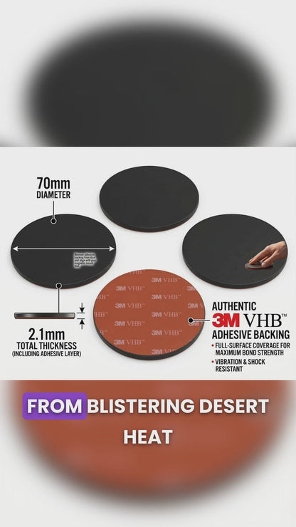3" Magnetic Base Plates for Starlink Mini, LED Light Bars & Antennas
