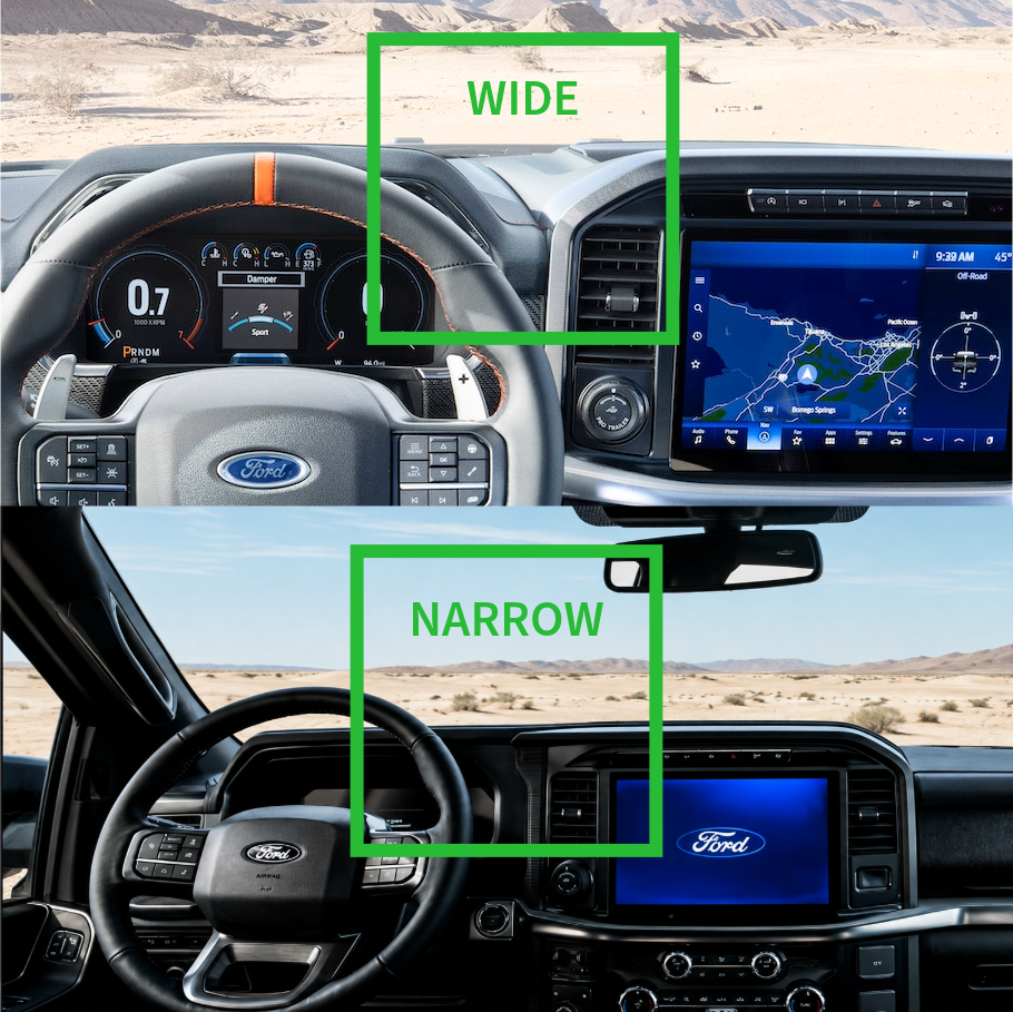 Ford F-150/SUV No-Drill Magnetic Dash Mount for Starlink Mini